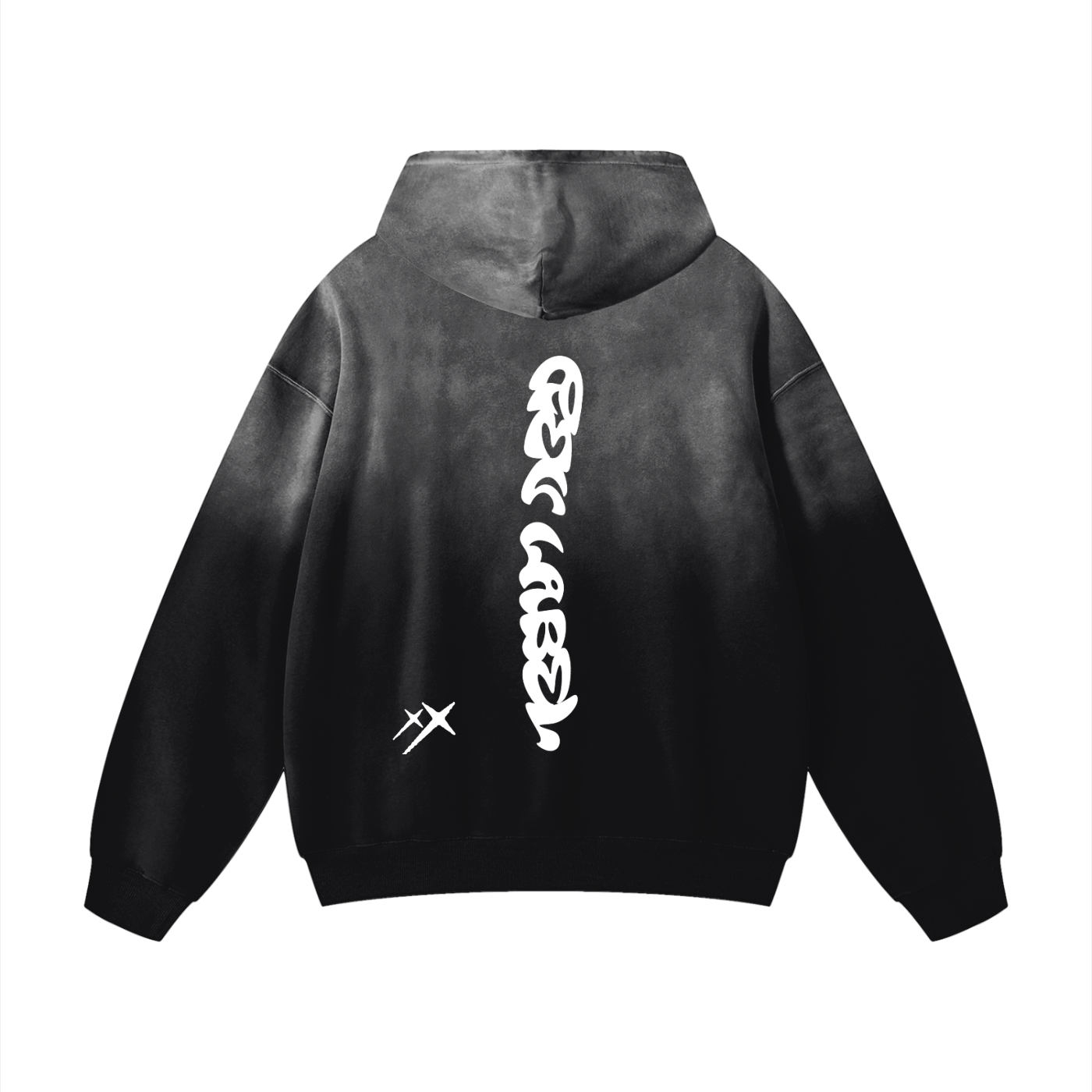 REV Essential Washed Hoodie Black