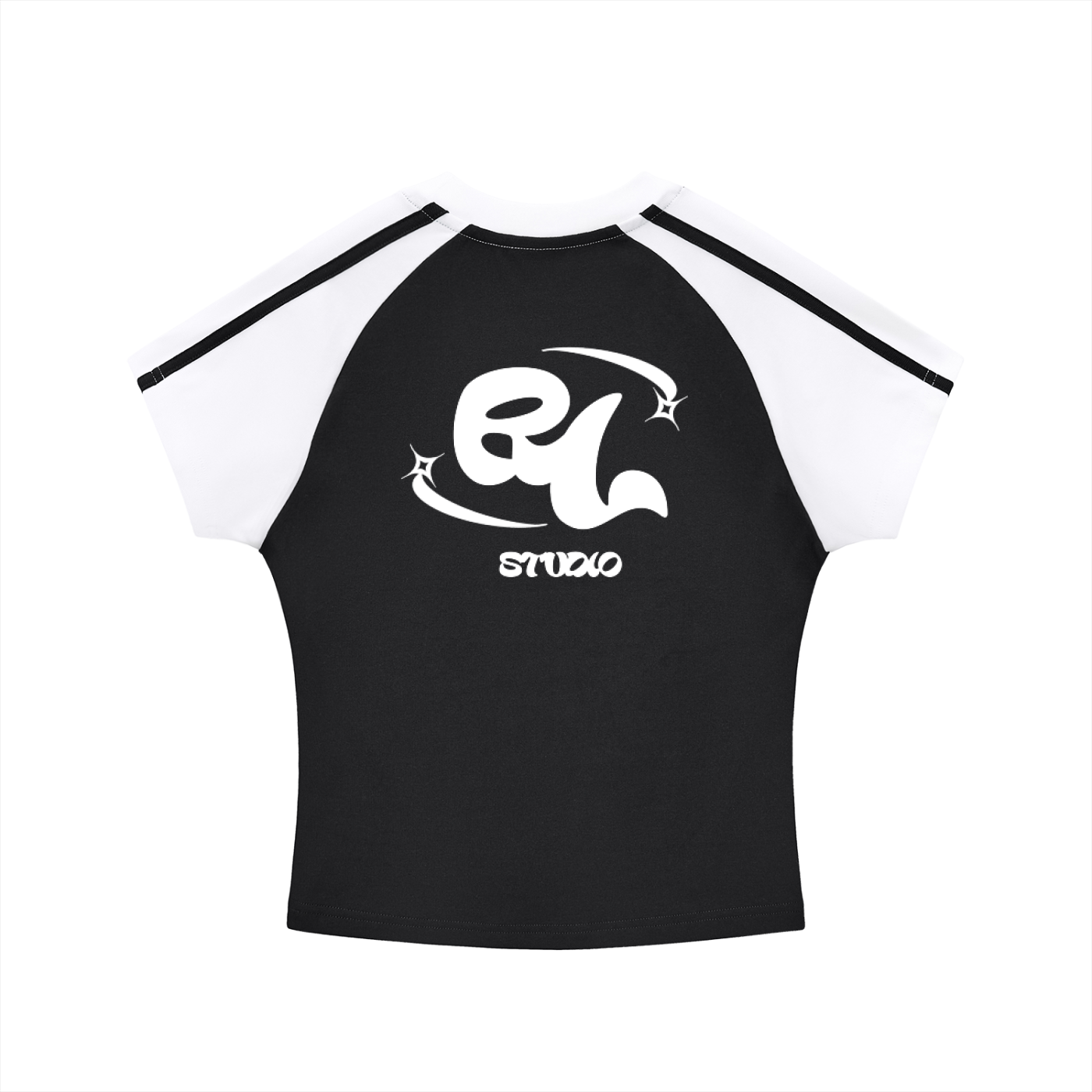 Rev Essential Baby Tee Blk/Wht