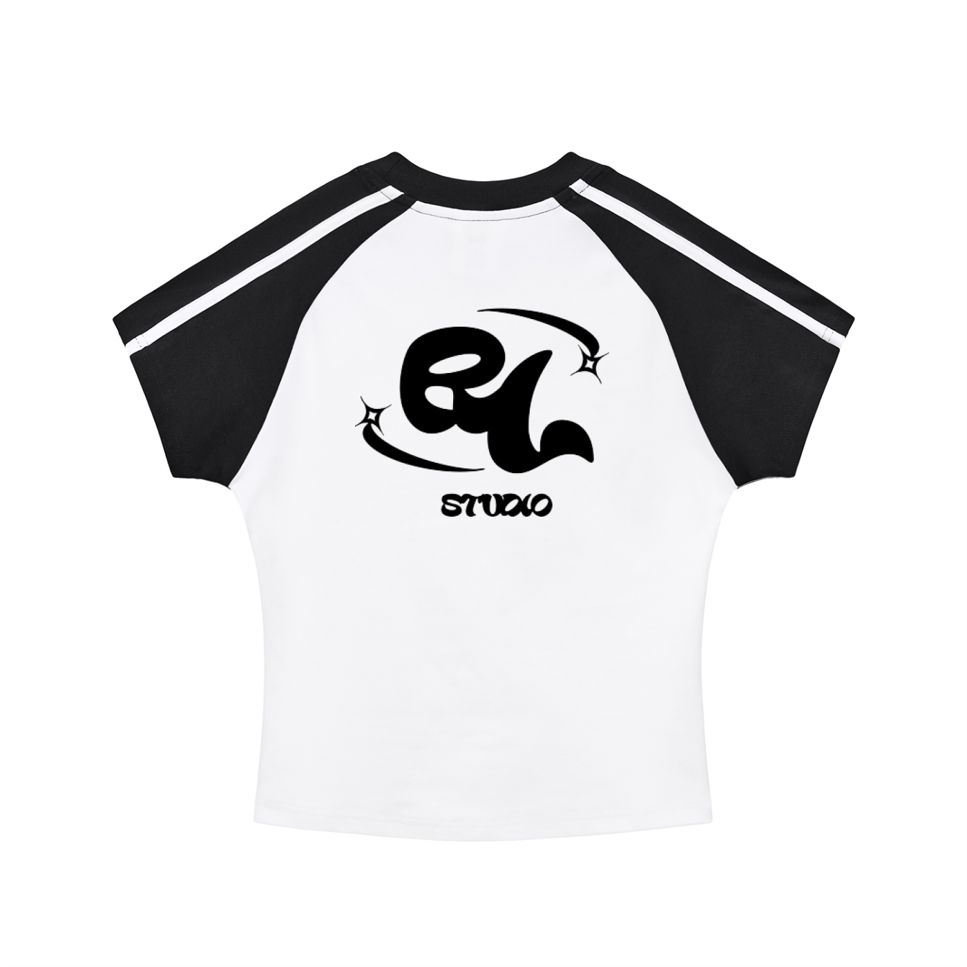 REV Essential Baby Tee Wht/Blk