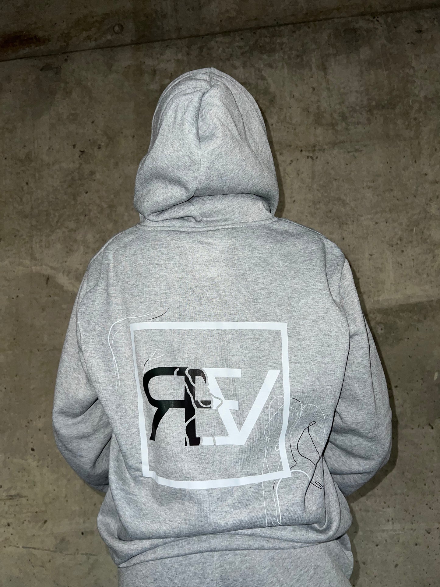 Grey Body Hoodie
