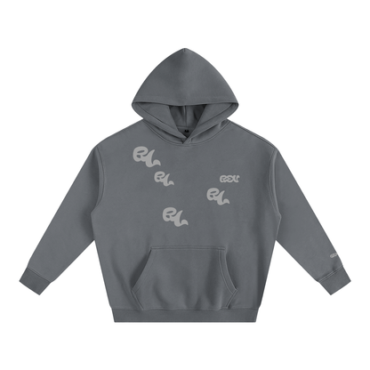 REV Essential All-Over Logo Hoodie Grey