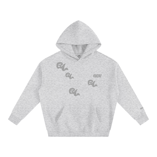 REV Essential All-Over Logo Hoodie Grey
